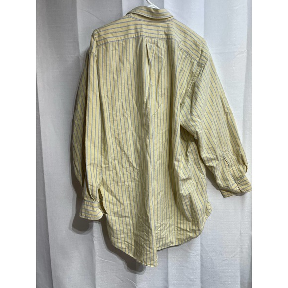 Ralph Lauren Button Down Long Sleeve‎ Pony Yellow Size 17.5 32/33 - Picture 4 of 6
